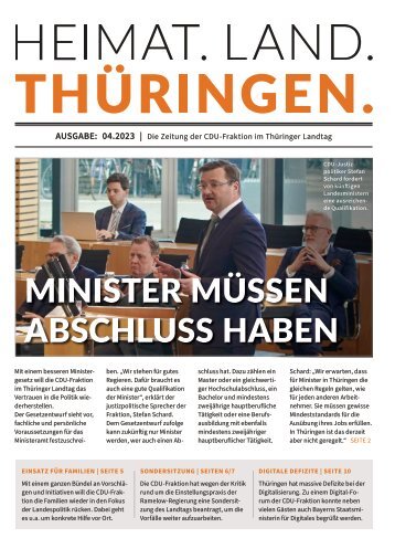 HEIMAT. LAND. THÜRINGEN. Ausgabe 04/23
