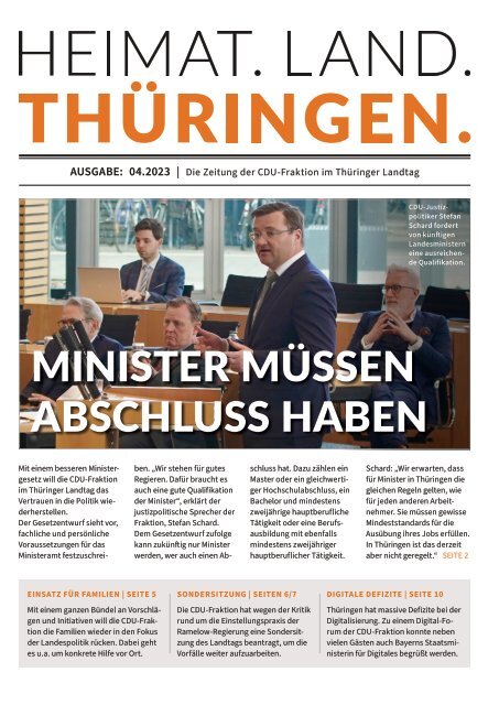 HEIMAT. LAND. THÜRINGEN. Ausgabe 04/23