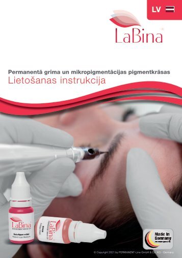 [LV] Lietošanas instrukcija Pudeles - LaBina Pigmentējošās krāsas
