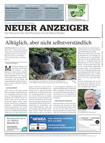 Neuer Anzeiger 21. April 2023