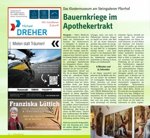 altlandkreis - Das Magazin für den westlichen Pfaffenwinkel - Ausgabe Mai/Juni 2023