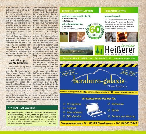 altlandkreis - Das Magazin für den westlichen Pfaffenwinkel - Ausgabe Mai/Juni 2023