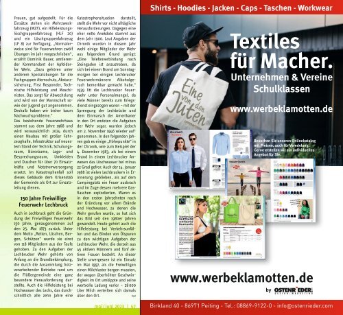 altlandkreis - Das Magazin für den westlichen Pfaffenwinkel - Ausgabe Mai/Juni 2023