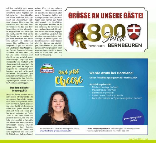 altlandkreis - Das Magazin für den westlichen Pfaffenwinkel - Ausgabe Mai/Juni 2023