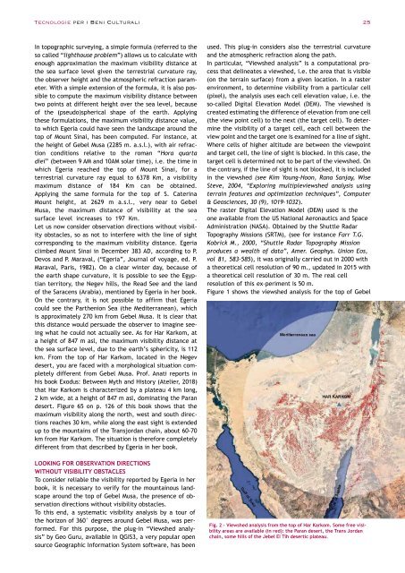 Archeomatica 4 2022 - Landscape Visibility