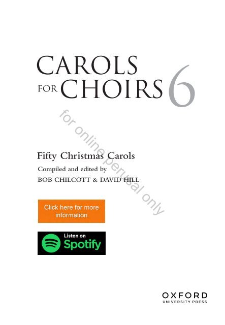 Carols for Choirs 6 