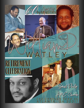 Pastor William D. Watley's Retirement Celebration Souvenir Journal - 2023