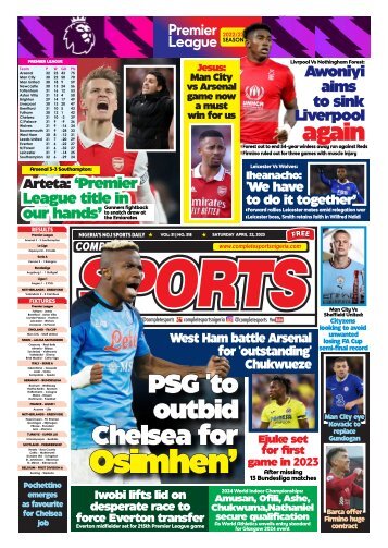 Complete Sports - Saturday, April 22, 2023