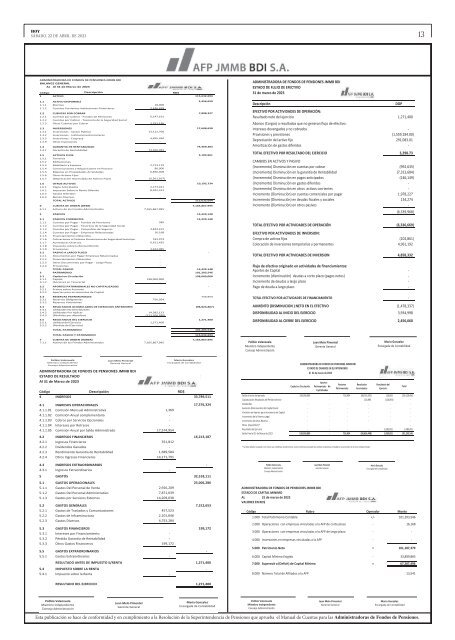 Edición impresa, sábado 22 de abril de 2023