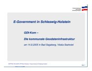 Gerd Schramm, Finanzministerium Schleswig-Holstein ... - GEOkomm