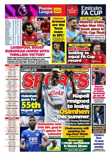 Complete Sports - Sunday, April 23, 2023