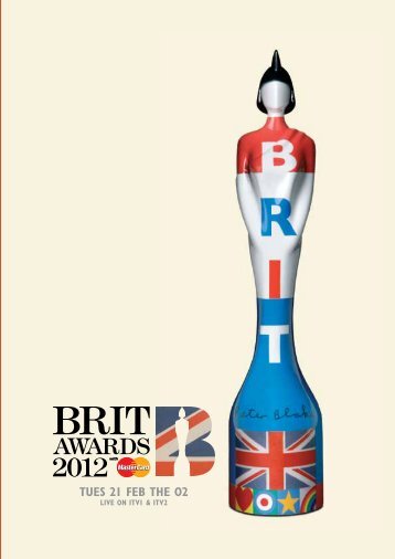 The BRIT Awards 2012 with Mastercard - Show Programme