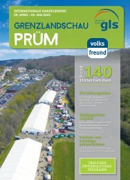 Grenzlandschau Prüm - Int. Handelsmesse - 29. April bis 2. Mai 2023