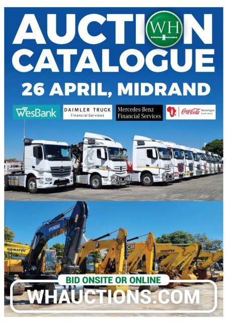 WH Catalog - Auction 26 April Midrand