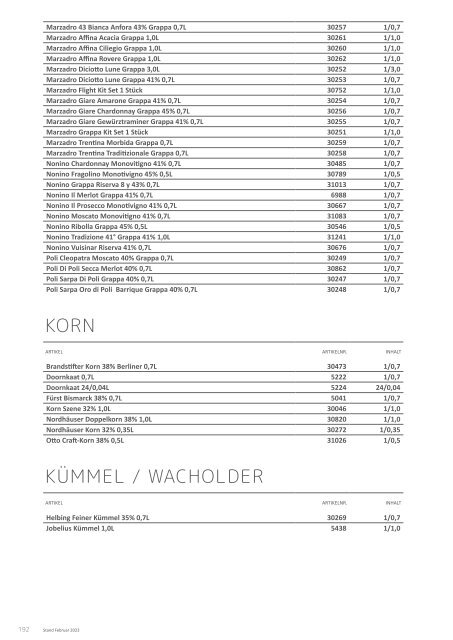 Wine & Spirits 2023/24 - K&K Getränke