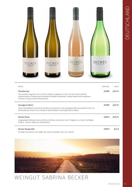 Wine & Spirits 2023/24 - K&K Getränke
