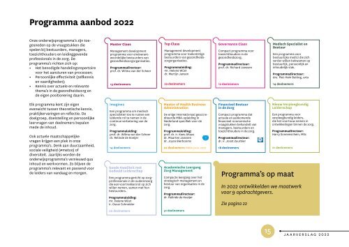 Jaarverslag 2022 Erasmus Centrum voor Zorgbestuur