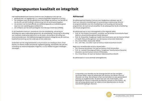 Jaarverslag 2022 Erasmus Centrum voor Zorgbestuur