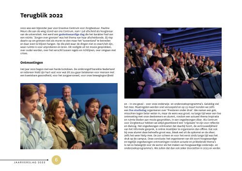 Jaarverslag 2022 Erasmus Centrum voor Zorgbestuur