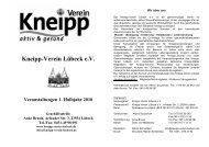 Oliver Wegener - Kneipp-Verein Lübeck eV