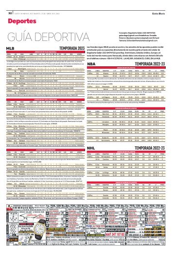 Guía Deportiva 25-04-23 