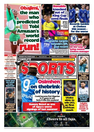 Complete Sports - Tuesday, April 25, 2023