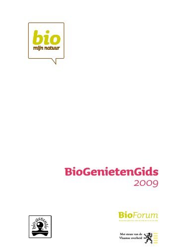 BioGenietenGids 2009 - Kauri