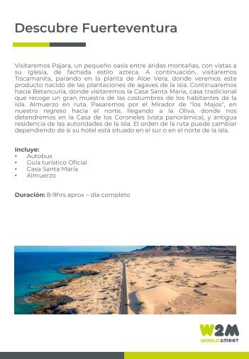 Excursiones Fuerteventura Newblue 2023