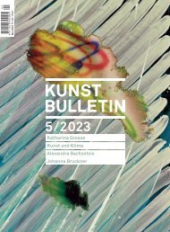 Kunstbulletin Mai 2023