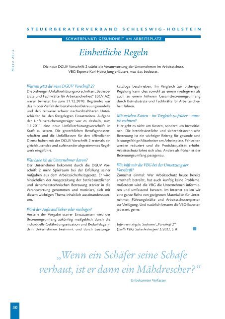 Sonderausgabe (PDF) gratis sichern! - Steuerberaterverband ...