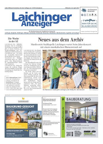 26.04.2023 Laichinger Anzeiger