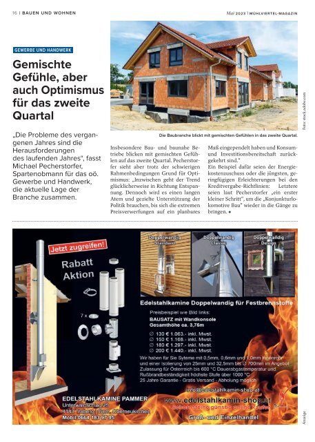 Mühlviertel Magazin Mai 2023 Bauen & Wohnen