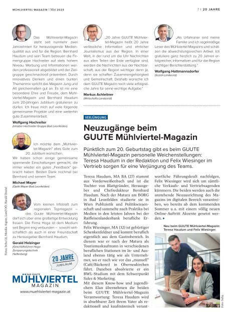 Mühlviertel Magazin Mai 2023 Bauen & Wohnen