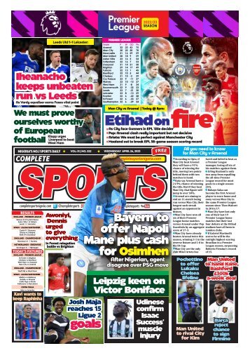 Complete Sports - Wednesday, April 26, 2023