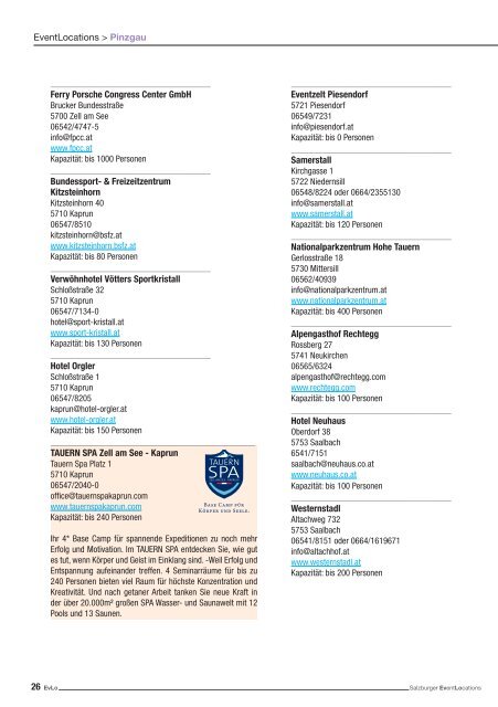 Salzburger EventLocation-Index - BASIC IT