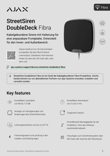 [TDS] StreetSiren DoubleDeck Fibra — DE