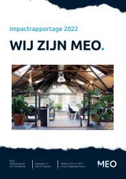 MEO Impactrapportage 2022 update