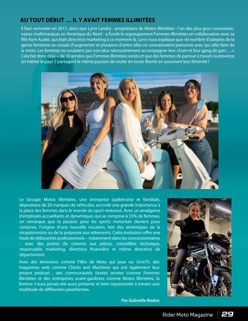 Rider Moto Magazine | Vol. 9 | Avril 2023