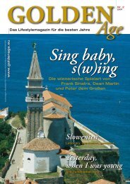 Sing baby, s(w)ing - bei GOLDENAge