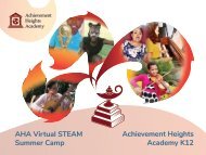 Achievement Heights Academy Brochure
