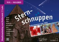 Programm Kultursommer 2023 Stadt Lahr