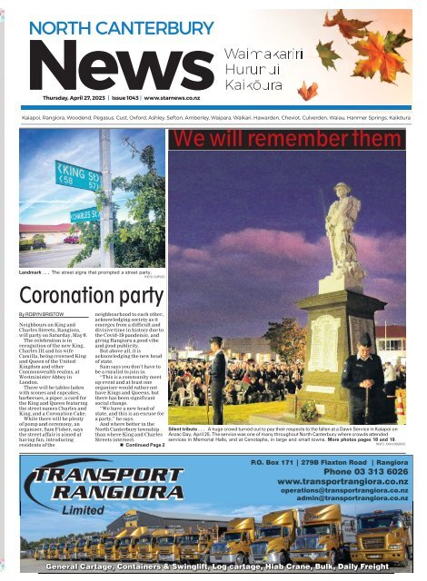 North Canterbury News: April 27, 2023
