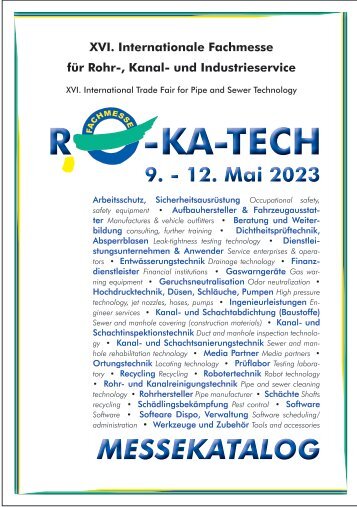 RO-KA-TECH 2023 Messekatalog