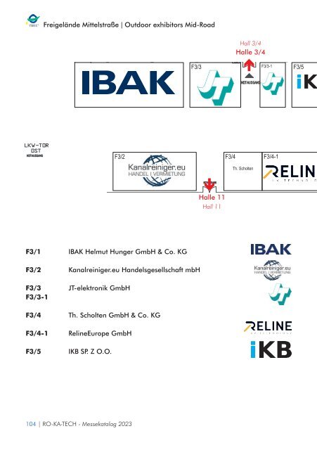 RO-KA-TECH 2023 Messekatalog