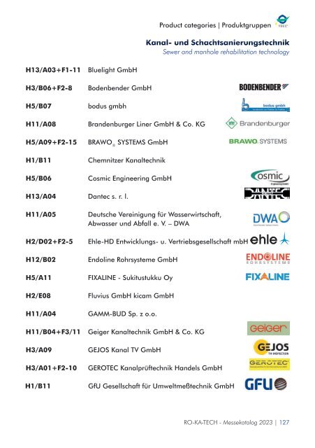 RO-KA-TECH 2023 Messekatalog