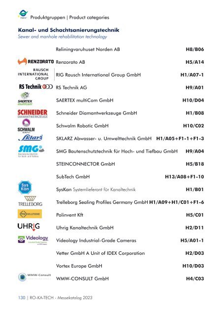 RO-KA-TECH 2023 Messekatalog