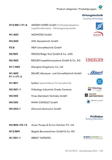RO-KA-TECH 2023 Messekatalog