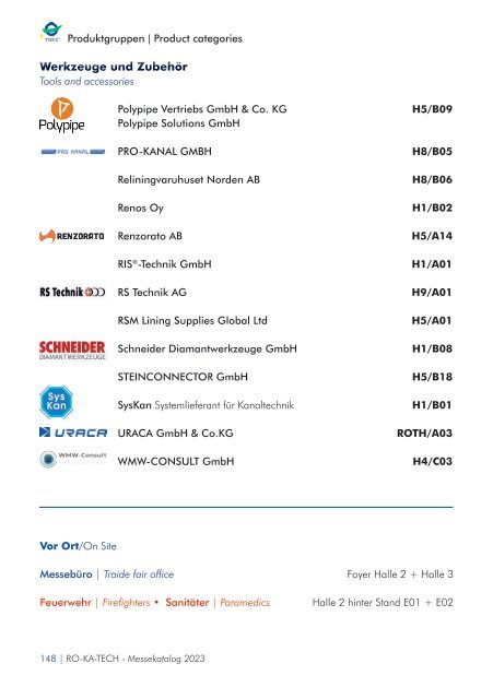 RO-KA-TECH 2023 Messekatalog
