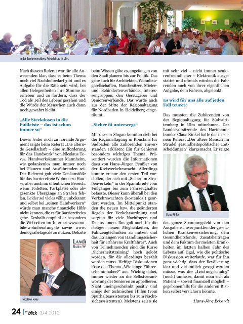 Ausgabe 03/2010 - Der Landesseniorenrat Baden-Württemberg eV