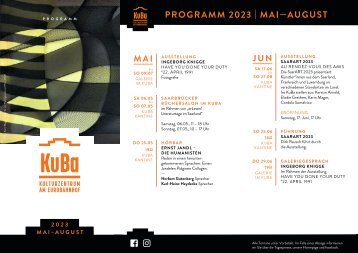 Kuba Programm Mai - August 2023